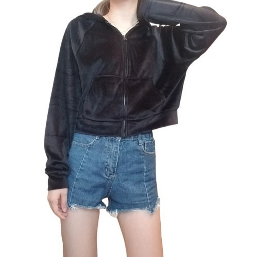 Victoria's Secret Velour Front Zip Hoodie